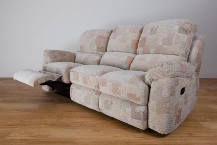 cream fabric recliner sofa product photo