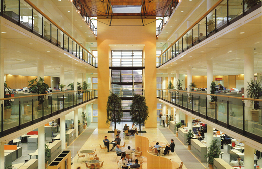 Interior shot of Canon UK headquarters