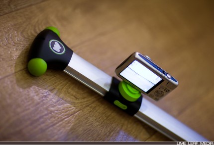 Angular view of Glidetrack Mobislyder on wooden floor