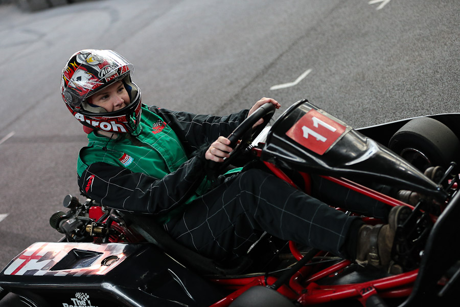 Laura in a Go-Kart