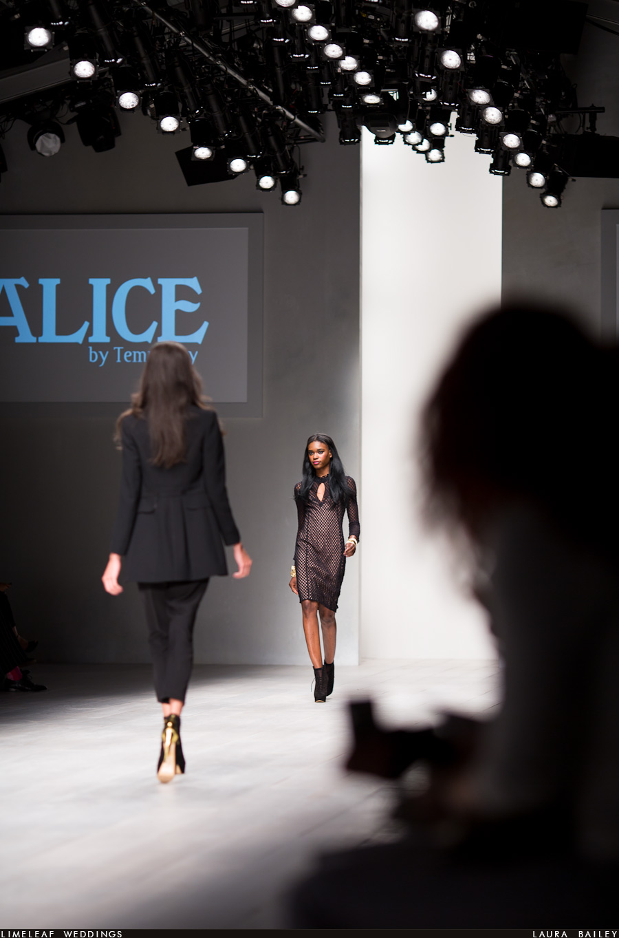 Models for Alice Temperleys collection at London Fashion Week 2012 head down the runway