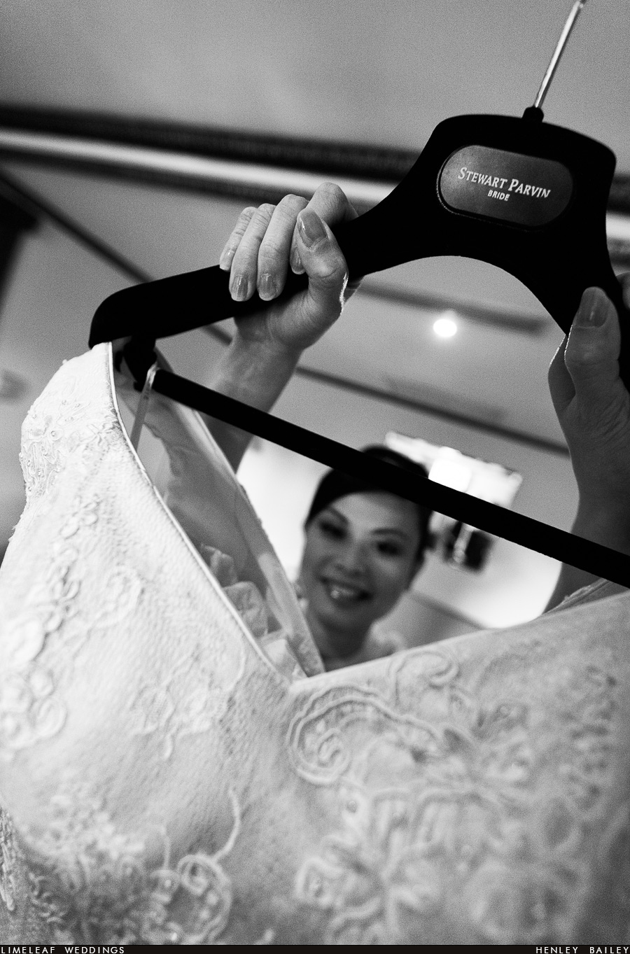 Stuart Parvin gown carried by Ashley (bride)