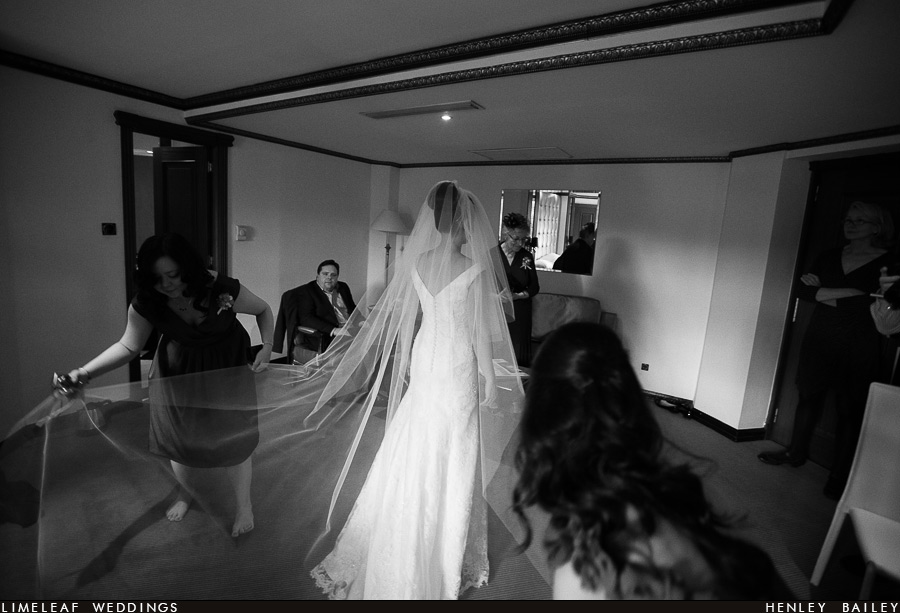 Ashley's veil extended