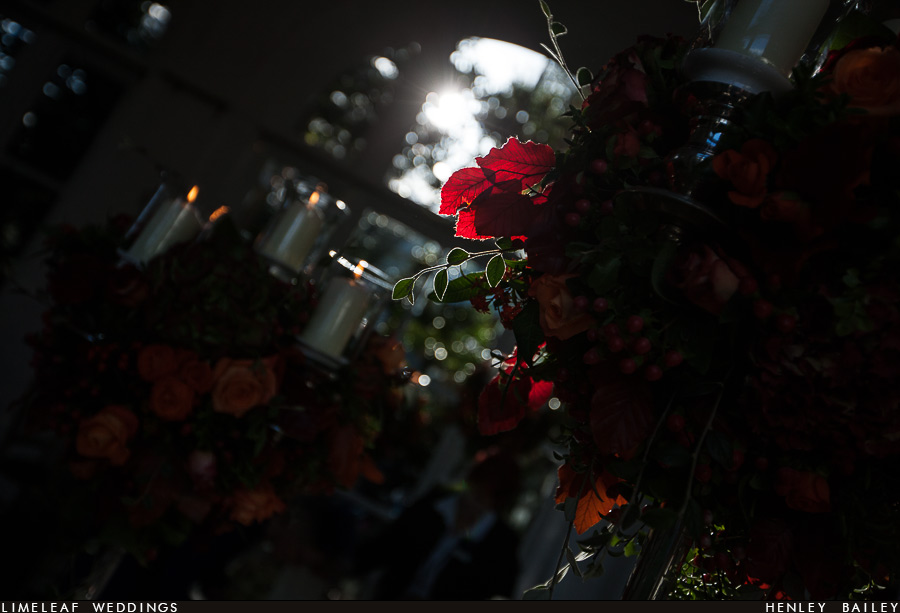 Autumn wedding flowers in nice light
