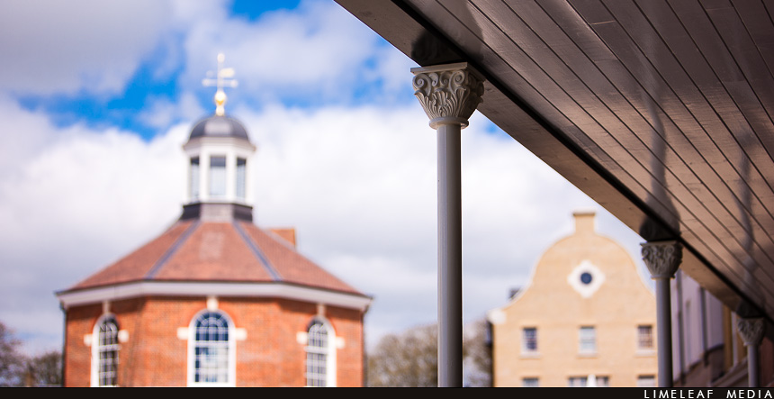 Poundbury building pillar