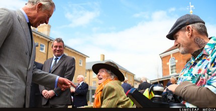 Prince Charles meets residents of Poundbury