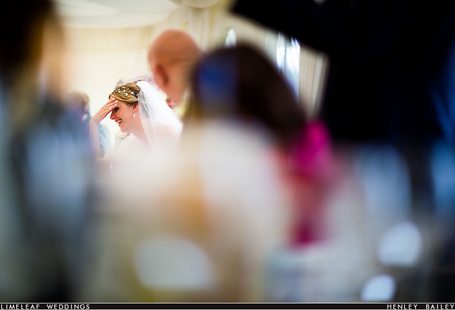 Bride embarrased by wedding speeches