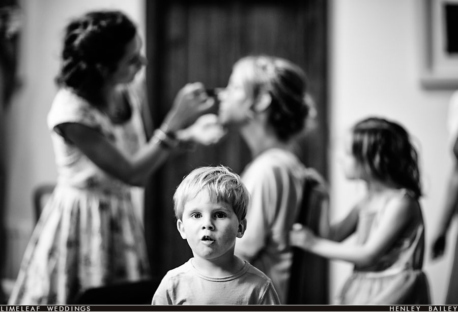 Child staring at camera