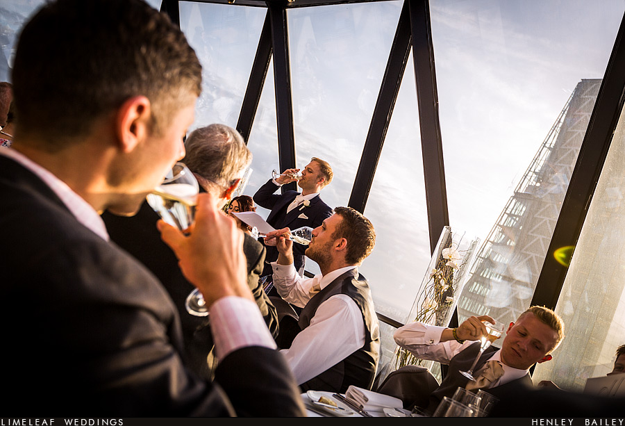 Gherkin Wedding in London with Kristina and Jack