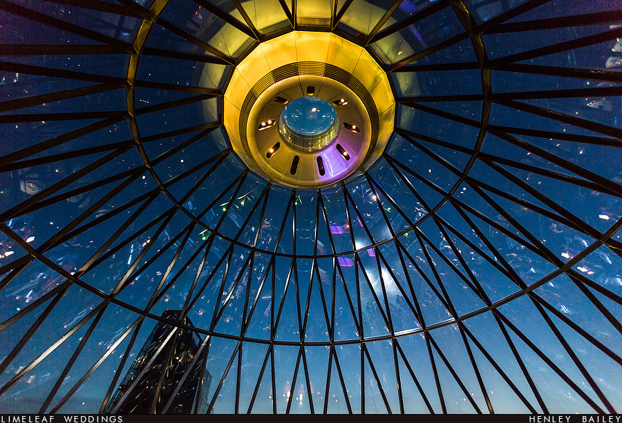 Gherkin Wedding in London with Kristina and Jack